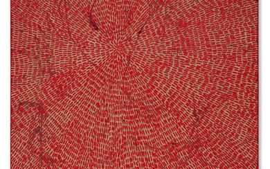 Jennifer Guidi (b. 1972), Energy of Love (Painted Universe Mandala SF #4F, Red, Natural Ground)