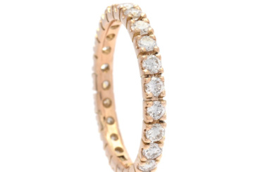 Jewellery Eternity ring FULL ETERNITY RING, 18K gold, 24 brillia...
