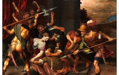 Joos van Winghe, 1542/44 Brüssel – 1603 Frankfurt, zug., Die Gefangennahme des Samson durch die Philister