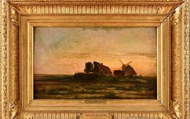 Jules DUPRÉ (1811-1889) Ferme et moulin... - Lot 79 - Osenat