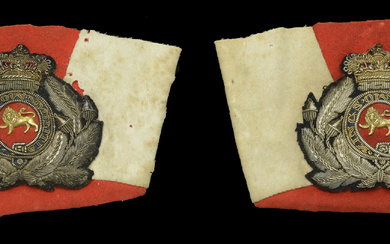 King’s Own Royal Bucks Militia Skirt Ornaments c.1790. A very fine pair...