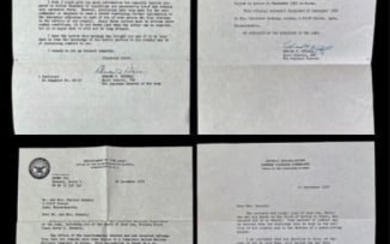 Korean War, US GI KIA, Gen. MacArthur Letter (4pc)