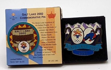 LE Salt Lake 2002 Drum & Luge Pins F18
