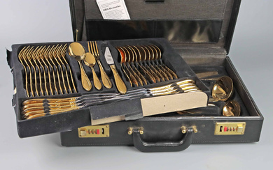 LUXURY CUTLERY, 23/24 carat gold plated, Solingen Germany.