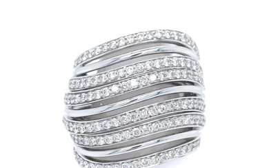 Lab Report Stackable Trio - 14 kt. White gold - Ring - 1.31 ct Diamond