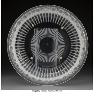 Lalique, A Lalique Marguerites Pattern Crystal Bowl (post-1945)