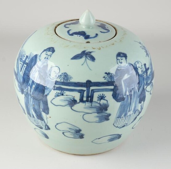 Large 18th - 19th century Chinese storage jar Ã˜ 21 cm.