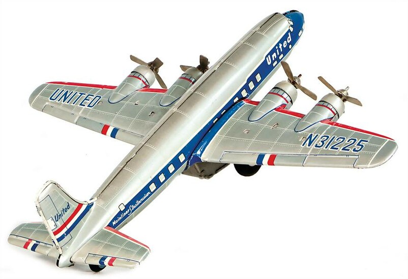 Linemar, prop plane, 4 engine Air-Plane, in original