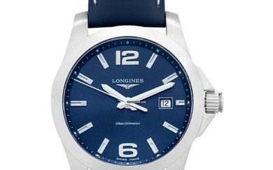 Longines Conquest L37594960 - Longines Conquest Quartz Blue Dial Stainless Steel Men's Watch