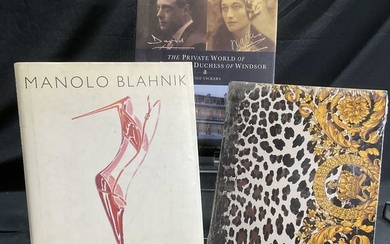 Lot 3 MANOLO BLAHNIK, GIANNI VERSACE & More Books