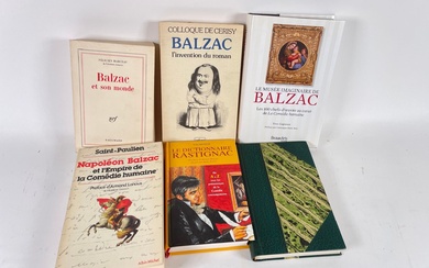 Lot de 6 études sur Balzac : Le dictionnaire Rastignac. Paris, Valmonde, 1998. Faillie, La...