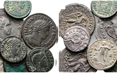 Lot of 10 Roman Provincial and Roman Imperial coins, to...