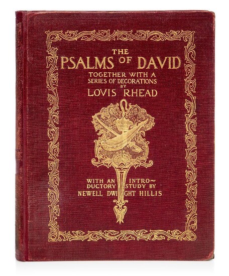Louis Rhead (British/American 1857-1926), an illustrated book - "The Psalms of David including Sixteen full-page illustrations and numerous decorations in the text depicting the Life of David as Shepherd, Poet, Warrior & King by Louis Rhead...