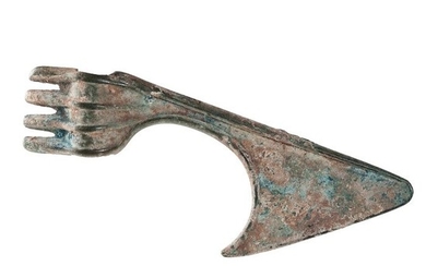 Luristan Bronze battle axe-head, 20 x 7 cm