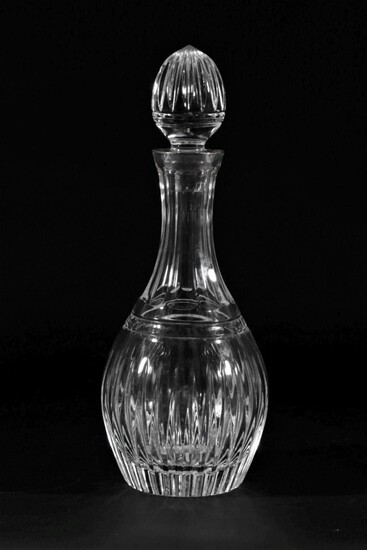 Marquis By Waterford Cut Crystal Hanover gold Decanter (H:30.5cm)