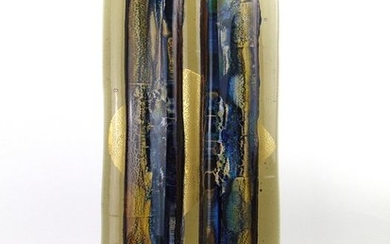 Maxence Parot- Unique Sculpture Solid Crystal and Gold 40cm - Glass