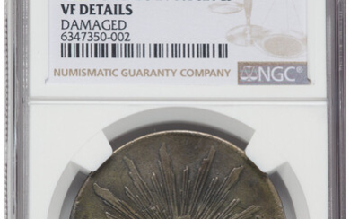 Mexico: , Republic 8 Reales 1846 GC-MP VF Details (Damaged) NGC,...