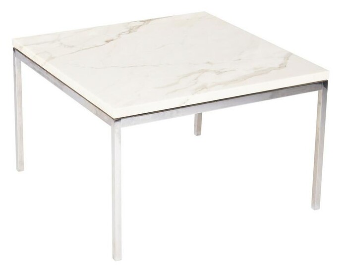 Mid-Century Florence Knoll Marble Top Table