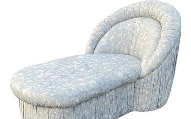Milo Baughman Style Rounded Chaise