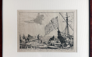 NOOMS, Reinier (also called 'Zeeman') (c. 1623-1664), after. (Wharf with...