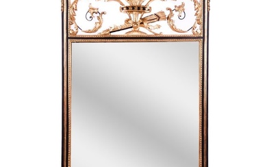 Neoclassical-Style Parcel Gilt Carved Mirror
