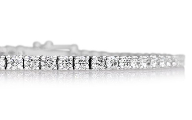 No Reserve Price - Bracelet - 14 kt. White gold - 4.03 tw. Diamond (Natural)