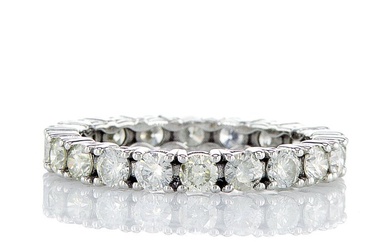 No Reserve Price - Eternity ring - 14 kt. White gold - 1.82 tw. Diamond (Natural)