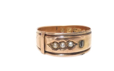 No Reserve Price - Ring - 9 kt. Rose gold Pearl