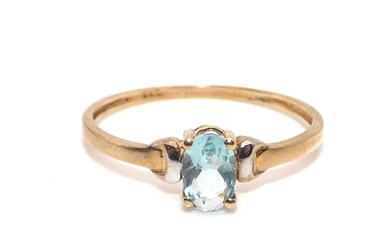 No Reserve Price - Ring - 9 kt. Yellow gold Topaz