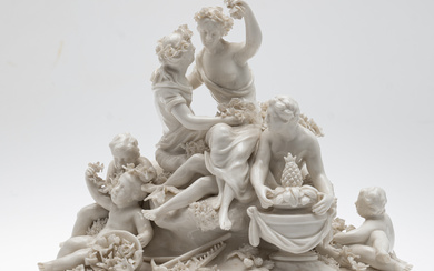 Nymphenburg, spring group, porcelain, 19th century, Germany.