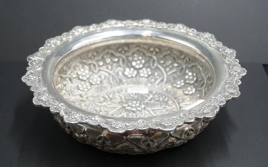Oriental sterling silver bowl