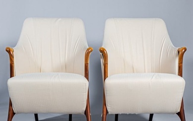 PAIR OF GIORGETTI "PROGETTI" ARMCHAIRS