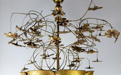 Paavo Tynell Style Magnificent Chandelier Fantasia Series. H: 32" D: 24". Finland.