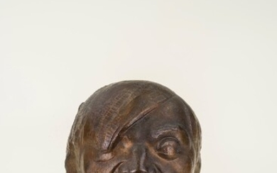 Pablo GARGALLO (1881-1934) Masque de Picasso, 1913 Bronze original à la cire perdue Fonte excutée...