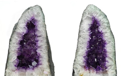 Pair of Amethyst Geode - 46×24×23 cm - 60 kg