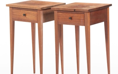 Pair of Federal Style Mahogany Side Tables, 20th Century
