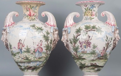 Pair of pottery, 19th Century
