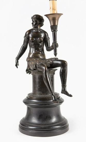 Patinated Bronze "Bon Sauvage" Figure