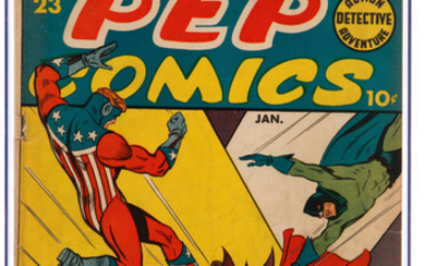 Pep Comics #23 (MLJ, 1942) CGC VG- 3.5 Cream...