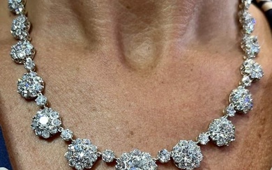 Platinum & 18K White Gold 58.75 Ct. Diamond Necklace
