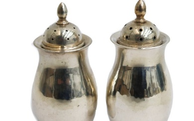 Porter Blanchard Hand Wrought Sterling Silver Salt and Pepper Shakers