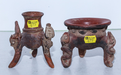 Pre-Columbian Chiriqui & Nicoya Tripod Bowls