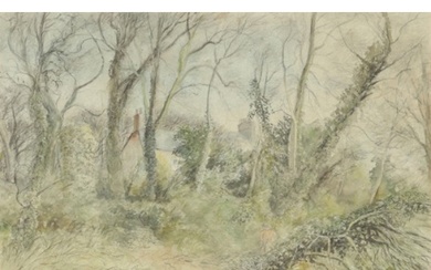 *REYNOLDS STONE (1909-1979) A figure amongst the trees, The ...