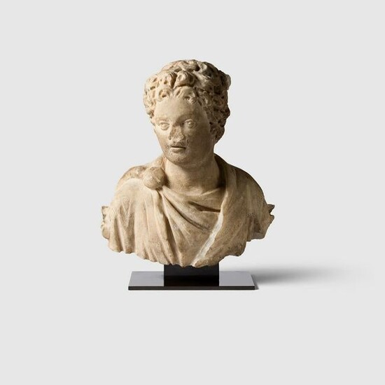 ROMAN BUST OF A YOUNG MAN EUROPE, C. 3RD CENTURY A.D.