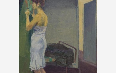 Raphael Soyer (American, 1899–1987) Untitled (Woman in Interior)