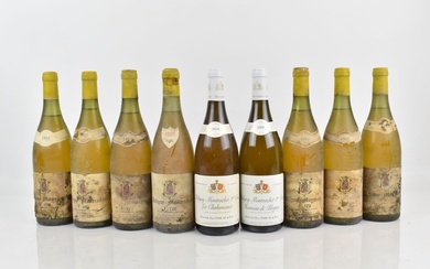 Réunion de 9 bouteilles de PULIGNY-MONTRACHET... - Lot 179 - Alexandre Landre Beaune