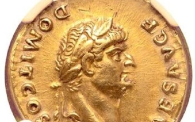 Roman Empire. Domitian (as Caesar). AV Aureus,Rome, AD 75