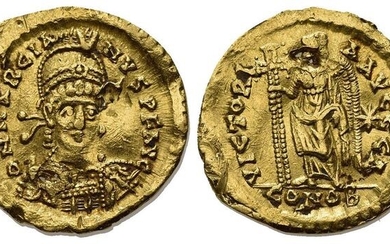 Roman Empire. Marcian (AD 450-457). AV Solidus,Constantinople