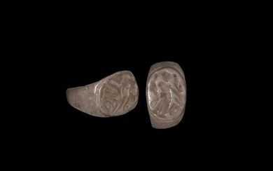 Roman Silver Signet Ring with Standing Figure