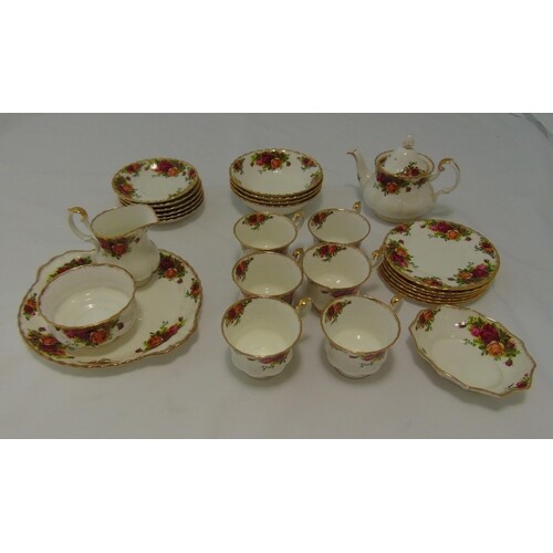 Royal Albert Old Country Roses teaset for six place settings...